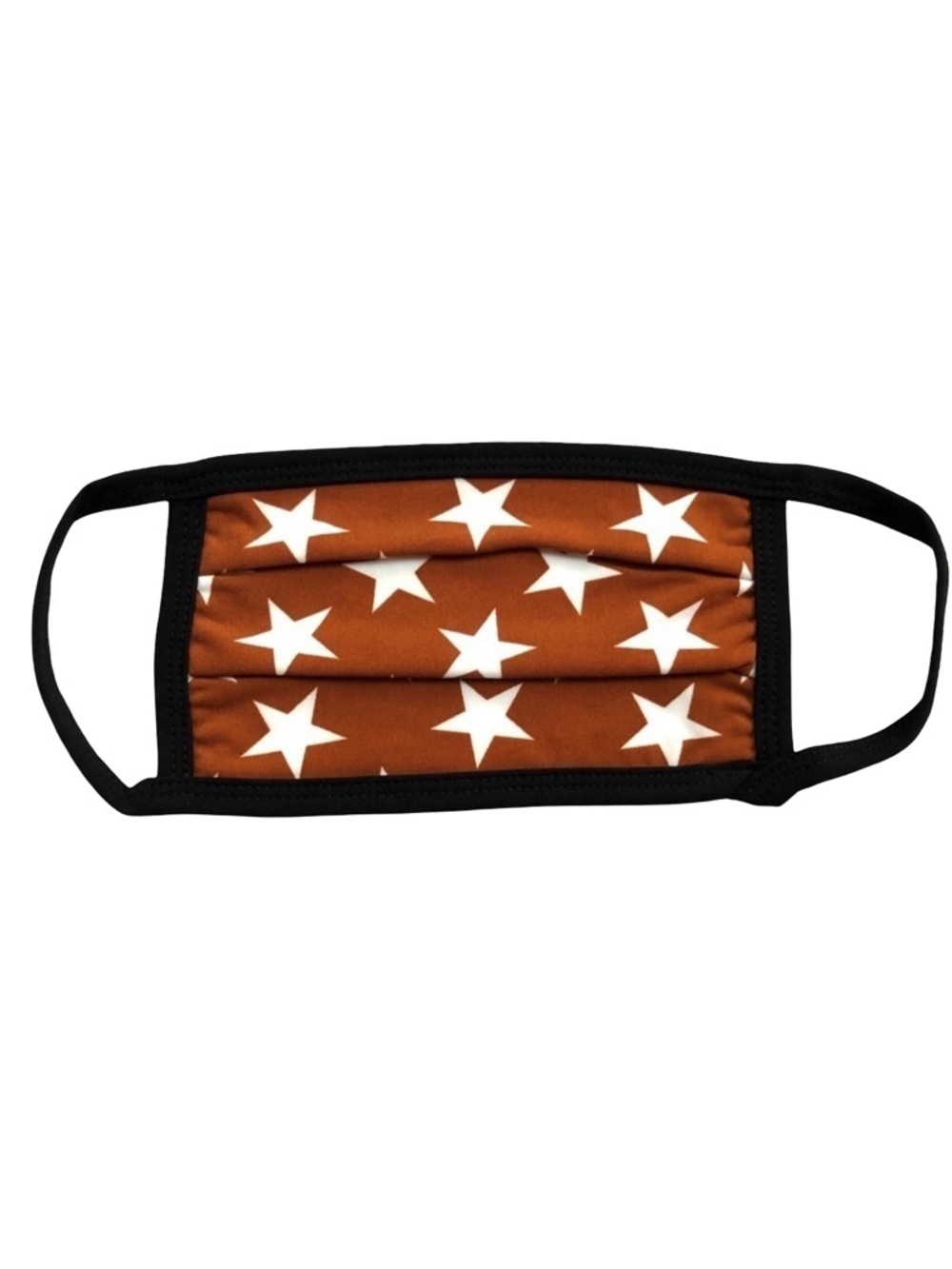 🔴 5 for $10 ONE Zenana Brown Star Print Face Mask Reusable Cotton Washable
